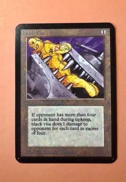 Black Vise ~ Alpha [Slightly Played][Magic MTG] - Image 1