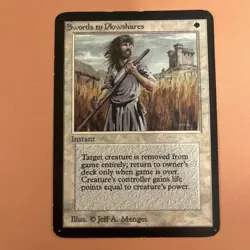 MTG SWORDS TO PLOWSHARES Alpha (OldManMTG 012-353) - Image 1