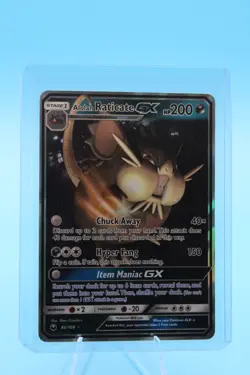 Pokemon Alolan Raticate GX 85/168 Celestial Storm Ultra Rare Holo - Image 1
