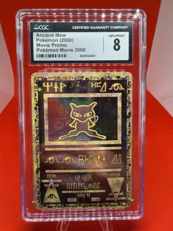 CGC 8 NM MINT Ancient Mew Holo Holographic Pokemon 2000 WOTC Movie Promo TCG - Image 1