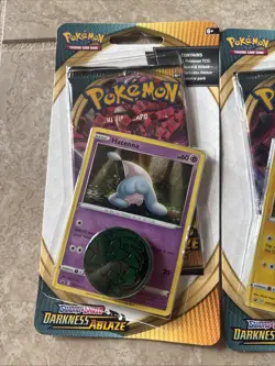 Pokemon Darkness Ablaze Checklane Blister Booster Set of 2 Pikachu & Hatenna - Image 3