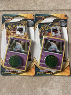 X2 Pokemon TCG!! Darkness Ablaze Blister Pack ~ Hatenna ~ New/Factory Sealed - Image 1