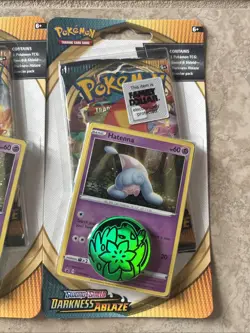 X2 Pokemon TCG!! Darkness Ablaze Blister Pack ~ Hatenna ~ New/Factory Sealed - Image 2