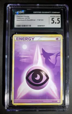 Pokemon TCG Psychic Energy Espeon HeartGold & SoulSilver 119/123 CGC 5.5 - Image 1