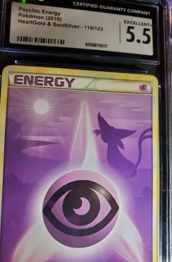Pokemon TCG Psychic Energy Espeon HeartGold & SoulSilver 119/123 CGC 5.5 - Image 2