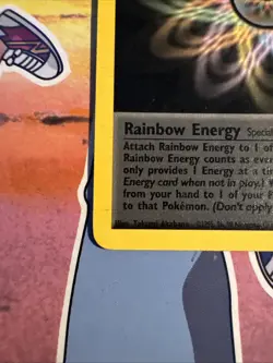 RAINBOW ENERGY 80/82 POKEMON TEAM ROCKET 1ST EDITION - NM - Image 2