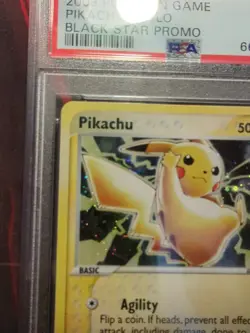 Pikachu Holo 012 Black Star Rare Pokemon Promo 2003 PSA 9 - Image 2