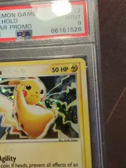 Pikachu Holo 012 Black Star Rare Pokemon Promo 2003 PSA 9 - Image 3