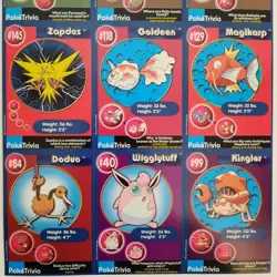 POKEMON 1st Movie 1999 Full Uncut Sheet SET #6 Master Trainer x Burger King CCG - Image 4
