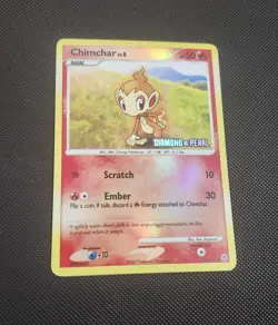 Pokemon D&P Chimchar 76/130 Stamped Reverse Holo - LP+ - Image 2