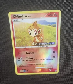 Pokemon D&P Chimchar 76/130 Stamped Reverse Holo - LP+ - Image 3