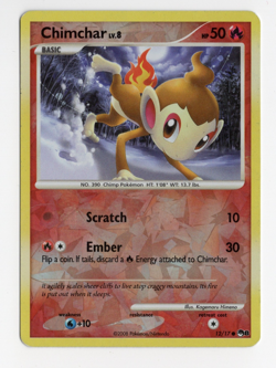 2008 Pokemon Chimchar #12/17 Cracked Ice Holo POP Series 8 | MP (See Desc) - Image 1
