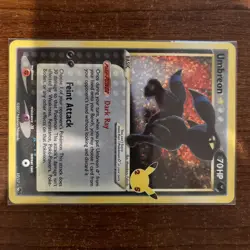 Pokemon TCG Umbreon Gold Star 17/17 Celebrations Classic Collection NM Condition - Image 1
