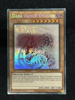 YUGIOH DARK ARMED DRAGON GHOST RARE 1ST EDITION NEAR MINT GFP2-EN179 - Image 1