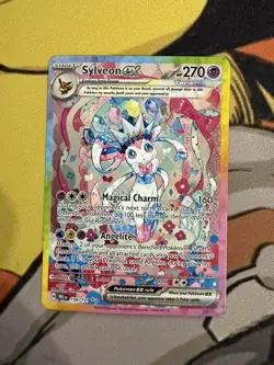 Sylveon EX Prismatic Evolutions Holo Card 156/131 SV Special Illustration Rare - Image 1
