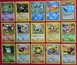 30x Vintage Pokemon Card Bundle 1999 - Base 1/2, Jungle, Fossil, Rocket, Neo - D - Image 1