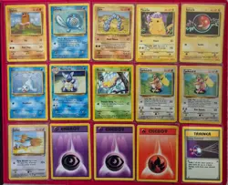 30x Vintage Pokemon Card Bundle 1999 - Base 1/2, Jungle, Fossil, Rocket, Neo - D - Image 2