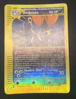 Pokemon Card-Umbreon-Acquapolis-ENG-41/147-ReverseHolo-Very Good - Image 3