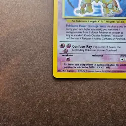 Alakazam 1/130 Pokemon Base Set 2 Holo Rare Card - HP (no creases) - Image 4