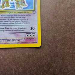 Alakazam 1/130 Pokemon Base Set 2 Holo Rare Card - HP (no creases) - Image 5
