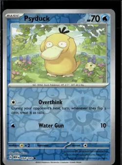 Pokemon Psyduck 054/165 151 Reverse Holo Common 3 Card Lot - Image 1