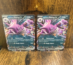 TWO!! Team Rocket's Nidoking ex 119/182 Sv10: Destined Rivals Holo cards Pokemon - Image 1
