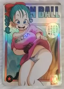 Bulma Sexy Beauty DRAGON BALL Silver Anime ACG Waifu Holo Card - Image 1