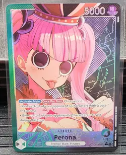 PERONA ALT ART Leader One Piece Card Game- OP06-021 - Wings Of The Captain - Image 1