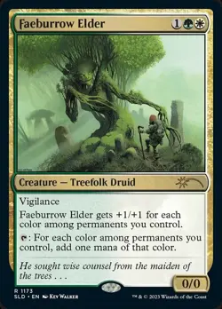 NM-Mint, English - 1 x Faeburrow Elder - Foil Secret Lair Drop Series - Image 1