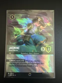 Jasmine Desert Warrior ENCHANTED Lorcana Ursula’s Return 212/204 NM - Image 2