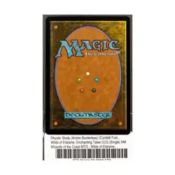WOTC Wilds of Eldraine: Ench Rhystic Study (Anime Borderless) (Confetti Fo NM - Image 2