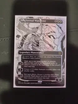 The Eternal Wanderer (Borderless) (Step-and-Compleat Foil) Phyrexia: foil - Image 1