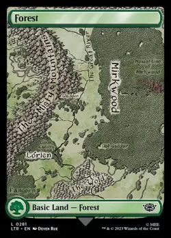 1x Forest (#281) NM Eng MTG - LOTR: Tales of Middle Earth - Image 1