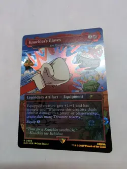 Knuckles's Gloves - The Reaver Cleaver (Rainbow Foil) Secret Lair Drop Foil NM!! - Image 1