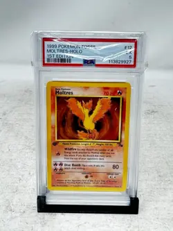 Moltres 12/62 - Fossil - 1st Edition - Vintage - Holo - Pokemon Card - PSA 5 - Image 1