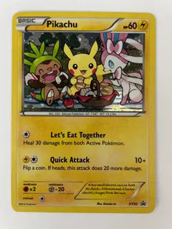Pokemon Pikachu XY95 Black Star Promo Holo - Image 1
