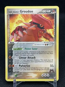 Pokemon TCG Team Magma's Groudon Ex Team Magma vs Team Aqua 9/95 - Image 1