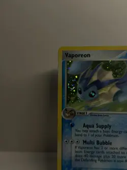 Vaporeon 19/115 *SWIRL* - Pokemon Unseen Forces (2005) - Holo Lp+ - Image 3