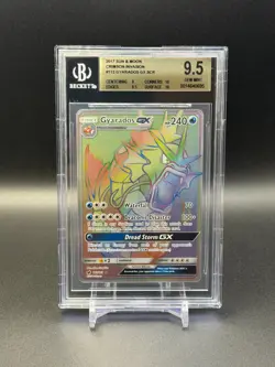 Pokemon Gyarados GX (Secret) 112/111 Sm-Crimson Invasion Beckett 9.5 GEM MINT - Image 1