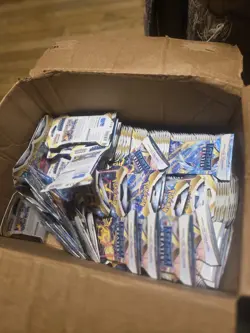 50 Packs Unopened Silver Tempest Pokemon Booster Packs - Image 1