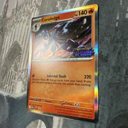 Phantasmal Flames Prerelease Ceruledge Stamped Promo Pokemon TCG 2025 - Image 2