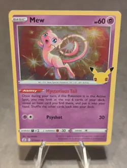 Mew 011/025 Pokemon TCG Celebrations NM Holo Rare - Image 1
