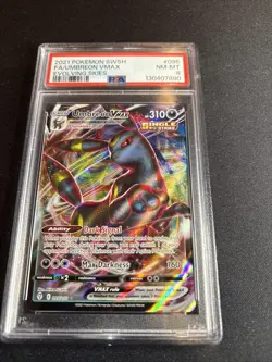 Pokemon 2021 SWSH Evolving Skies Umbreon Vmax Full Art #95 PSA 8 - Image 1
