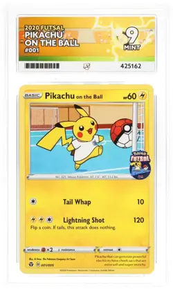 ACE 9 - Pikachu On The Ball 001/005 Promo 2020 Pokemon TCG - Image 1
