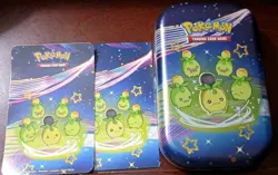 Pokemon Scarlet and Violet Empty Paldean Fates Mini Tin (Smoliv) - Image 1