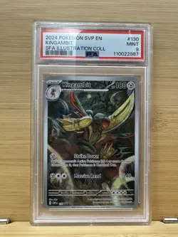 2024 POKEMON SVP PROMO ILLUSTRATION COLLECTION #130 KINGAMBIT PSA 9 - Image 1