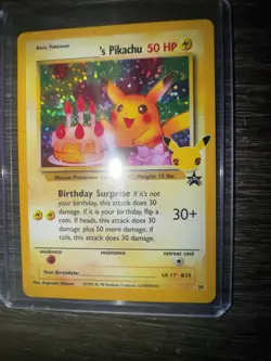 Pokemon Pikachu TCG Birthday Celebrations 25th Anniversary 2021 NM-M Condition - Image 1