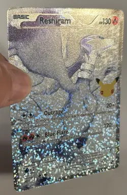 Reshiram 113/114 Celebrations: Classic Collection Holo Pokemon TCG Shiny Mint LP - Image 2
