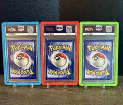 1999 Pokemon best Set Charizard Blastoise Venusaur Holos graded PSA 6 - Image 2