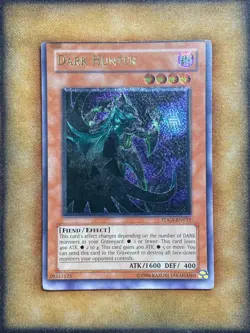 Yugioh Dark Hunter TDGS-EN033 Ultimate Rare MISCUT LP - Image 1